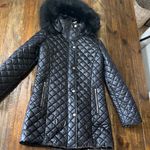Ivanka Trump  Black Quilted Puffer Coat with Fur Hood Photo 3