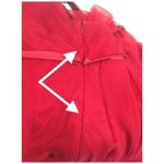 Adrianna Papell  Evening Silk Embellished Beaded Gypsy Strap Dress Red 12 Photo 15