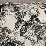 Armand Thiery Affinites French Pink Novelty Newspaper Artsy Blouse, size 2 Photo 10