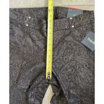 Rafaella  Paisley Pants Sz 12 NWT Black Pull On Slim Leg Comfort Photo 5
