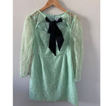 Pomelo Oversized Bow Lace‎ Accent Dress Photo 3