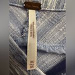 Free People blue/white striped vneck dolman sleeve top Photo 5