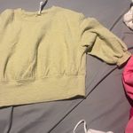 Lululemon Textured Crewneck Pullover Color is a Dew Green Size 4 Photo 6