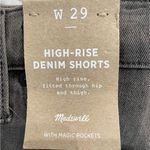 Madewell  High Rise Cuffed Denim Shorts Gray Slater Wash M5774 Women's Size 29 Photo 5