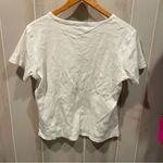 Eddie Bauer Vintage 90s-Y2K cotton ribbed white top boho classic coastal Photo 3