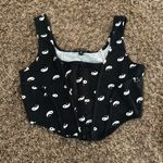 Yin yang corset top Black Size M Photo 2