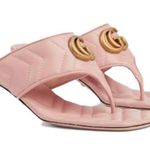 Gucci Double G Thong Sandal Mules Perfect Pink Photo 2