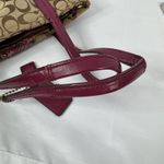 Coach Y2k  Signature Python Stripe Tote Bag Raspberry Photo 3