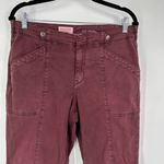 Anthropologie Pilcro The Demilune Boot Utility Flare Pant Plum Size 29” Size 8 Photo 6