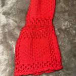 Pilcro  Womens Sweater Crochet Open Knit Pointelle Size XS Bell Sleeve Peplum Hem Photo 11