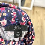 J Crew Abstract Colorful Floral Tissue Turtleneck Long Sleeve Shirt size Medium Photo 5