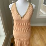 Earthbound  Trading Co Peach Pointelle Crochet Halter Summer Dress Size XL Photo 9