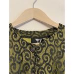 Urban Outfitters Vintage Women Size Small Cropped Button Up Jacket Lace Green Photo 2