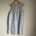 Habitat NEW  - Linen Black Striped Dress Photo 2