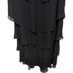 Patra Vintage Black Ruffle Cocktail Classy Dress Size 12 Made In USA Women's Photo 2