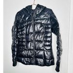 Lululemon Black Fluffy Down Fulled Slim Hooded Jacket Size Medium Photo 0