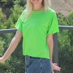 Comfy And Ready Crop Tee In Neon Size Medium Photo 2
