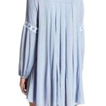 En Crême En Creme Chambray Long Sleeve Lace Dress Womens Medium Photo 7