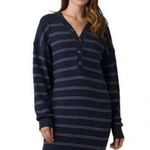 prAna NWT Milani Henley Dress in Nautical Stripe - Size Large Photo 0