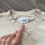 Mate the Label  Cream Sweatshirt Photo 1