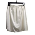 Vassarette  Lace Trim Half Slip Ivory‎ Beige M Medium Nylon Lingerie Vintage Photo 1