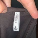 Z Supply  gray washed relaxed v-neck L slouchy slub basic tee Photo 2