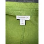 Charter Club Women’s 100% Linen Button Down Green Cardigan/Jacket Medium Photo 6