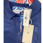 Tommy Bahama  Paradise Piqué Sleeveless Polo Island Navy Size M NWT Golf Resort Photo 6