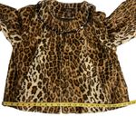 Victor Alfaro Beaded Leopard Print Faux Fur Jacket Size Petite 12P Black Photo 7