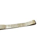 Vintage Silver Tone Floral Etched Adjustable Slider Belt Womens Fashion 70s 80s Photo 3