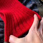 Beautiful 100% HANDMADE🇺🇸 CROCHETED & WOOL Butterfly warm headband Red Photo 2