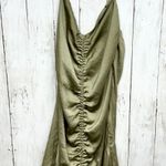 Princess Polly  Dress Women Sz 6 Jada Mini Halter Neck Strapless Green Ruffled Photo 0