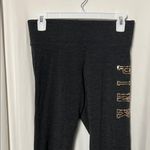 PINK - Victoria's Secret  Yoga Black Leggings with Sequin Logo Size Small Photo 1