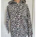 Treasure & Bond  Lightweight Knit Leopard Print Pullover Hooded Top Womens Sz XXS Photo 0