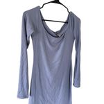 SKIMS Soft Lounge Off The Shoulder Mini Dress in Slate Photo 2