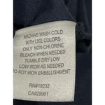 Alfred Dunner Women's 3/4 Sleeve Embellished Square Neck Top Navy Blue Sz L Photo 8