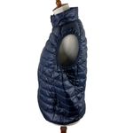 Navy Blue Lightweight Down Puffer Vest Quilted Sleeveless Full Zip Fits Medium Photo 11