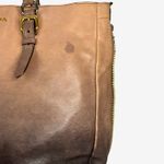 Prada  Ombre Leather Tote Bag Brown Gradient Large Satchel Shoulder Bag Photo 15