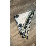 Echo 100% Silk Scarf Square With Peony Flowers Floral Pink Yellow BLACK NWT #46 Photo 3