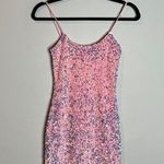 Lucy in the Sky pink velvet sequin mini dress Photo 0
