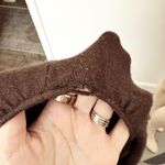 Allison Brittney [] Chocolate Brown Cashmere Round Neck Sheath Dress Size Large L Photo 8