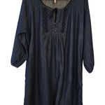 Old Navy Long-Sleeve Popover Jean Mini Dress   Size XL Photo 0