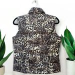 Charter Club  Leopard Puffer Vest Size Small Petite Photo 1