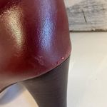 Etienne Aigner  Leather Oxblood Boots Womens Size 7 Heeled Feminine Work Office Photo 8