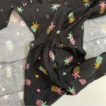 Salt Life  Shorts PJ Pajama Lounge Lightweight Soft Slinky Pineapples Black Photo 2