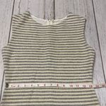 Reiss Kinette Textured Striped Gold Metallic Dress Size 6 Photo 4