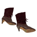 Ted Baker Maroon Suede and Leather Slouchy Twla Boots Size US 6 Photo 6