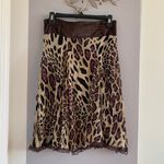 Leopard Print Midi Skirt Multiple Photo 0