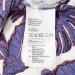 H&M Divided Purple Palm Frond Crop Top Size 6 Photo 5