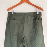Aerie NWT  Women’s Avenue Baggy Cargo Pants Pull On Lightweight in Green Flame L Photo 8